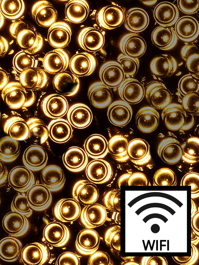 500 Warm White LED WiFi Smart App String Fairy Lights 8 Function | 25m