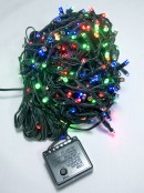 300 Multi Colour LED Concave Bulb Christmas Fairy String Lights - 15m