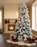 2.3m Yukon Winter Heavily Flocked Tree | 1265 Tips & Hinged Branches