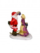 Santa & Mrs Claus Getting Ready For Christmas Village Figurines - 8 Piece Set