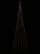 2.1m Aurora Dynamic Dual Colour LED Outdoor Conical Tree | 580 Lights