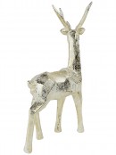 Geometric Champagne Gold Reindeer Christmas Ornament | 34cm