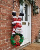 1.1m Hanging Santa On Rope Ladder Outdoor Nylon Christmas Decoration