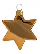 Red, Gold & Green Star Decorations - 8 x 65mm 