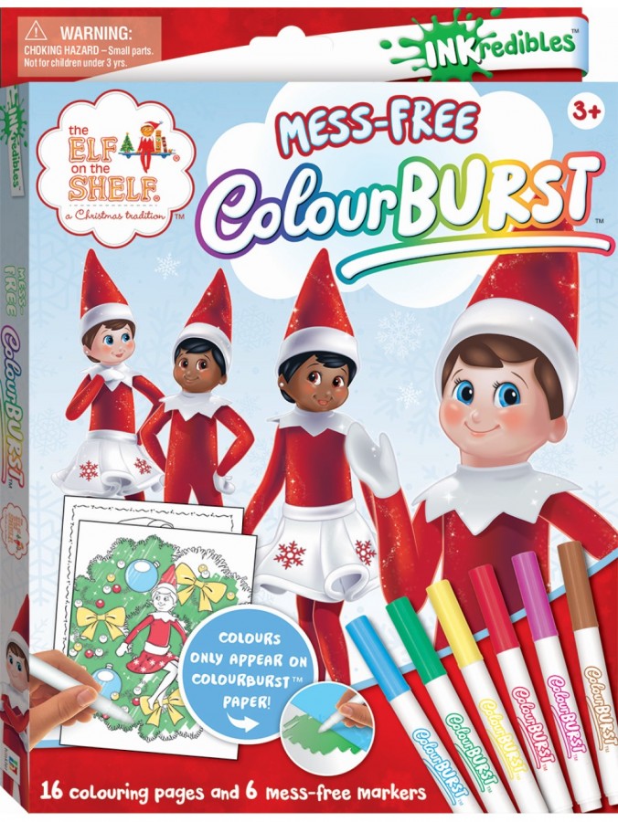INKredibles Mess-Free The Elf On A Shelf Colouring Activity Book