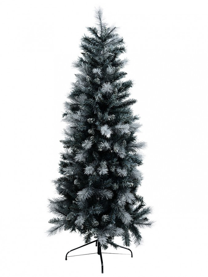 Gray River Arctic Pine Christmas Tree With 562 Grey & White Tips - 1.8m