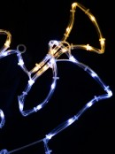 Cool & Warm White LED Angel & Trumpet Noodle Rope Light Silhouette - 50cm