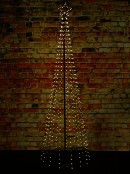 2.1m Aurora Dynamic Dual Colour LED Outdoor Conical Tree | 580 Lights