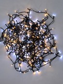 300 Warm & Cool White LED Concave Bulb Christmas Fairy String Lights - 15m