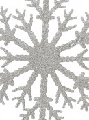 31cm Champagne Glitter Christmas Snowflake Ornament
