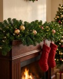 2.7m Thick Balsam Pine Christmas Garland | 380 Tips