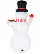 2.1m Winking & Greeting Snowman With LED Disco Light | Outdoor Inflatable
