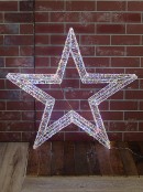 Multi Colour LED 3D Standing Lucid Christmas Star Light Display - 1m