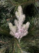 32cm Pinecone & Berry Frosted Natural Look Christmas Spray Stem Pick