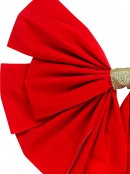 55cm Large Red Felt Front Door Christmas Bow & Ribbon