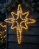 58cm Dynamic Warm & Cool White LED Star Of Bethlehem Outdoor Motif