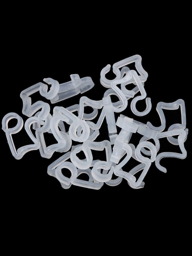 200 Reusable Outdoor Gutter Hooks Christmas Lights Accessory