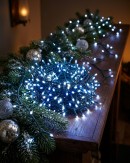 1000 Blue & Cool White LED String Fairy Lights 8 Function With Timer | 50m