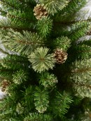 Dawn Dew Light Traditional Christmas Tree with Pine Cones & 616 Tips - 1.8m