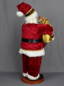 Singing & Hip Swinging Santa With Presents Musical Animation - 95cm