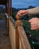 500 Multi Serene Colour LED String Fairy Lights 8 Function With Timer | 25m