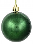 35x 60mm Red Pearl, Matte, Glitter & Shiny Green Christmas Baubles