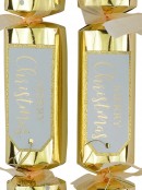 Metallic Gold Design With Tag Luxury Christmas Cracker Bon Bons - 10 x 35cm