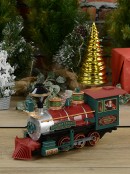 36 Piece Christmas Express Large Scale Train Set With Real Smoke