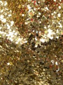 Gold Glittered 3D Star Decorations - 18cm