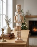 26cm Wooden Look Toy Soldier Drummer Boy Resin Figurine