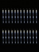 24 Natural Look Glacier Icicles String Light With 72 Cool White LED - 7m