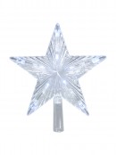 Cool White LED 3D Star Tree Top Decoration - 22cm