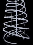Warm White 3D Rope Light Spiral Tree - 1.8m
