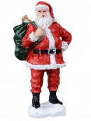 Santa, Father Christmas, St Nick & Kris Kringle Christmas Figurines - 10 Piece Set