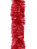 5m Red Metallic Fir Needle 8ply 10cm Tinsel Garland