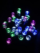 500 Multi Pastel Colours LED Concave Bulb Christmas Fairy String Lights - 25m