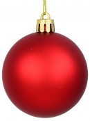 35x 60mm Red Pearl, Matte, Glitter & Shiny Green Christmas Baubles