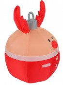 1.2m Adorable Reindeer Bauble Illuminated Christmas Inflatable