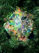 15cm Iridescent Hydrangea Floret Cluster Christmas Tree Clip Pick