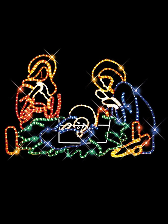 Rope Light Nativity Scene Light Display - 1.15m | Product Archive | Buy ...