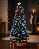 1.5m Vivid Multi Colour Dynamic LED Fibre Optic Christmas Tree | 185 Tips