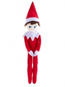 Plushee Pal Huggable Boy Elf On The Shelf Christmas Plush Toy - 81cm