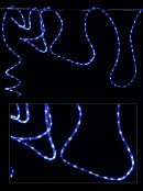 Blue & Cool White LED Outdoor Christmas Rope Light - 30m
