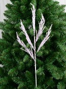 75cm Iridescent Pastel Sequin & Glitter Norfolk Pine Long Christmas Stem