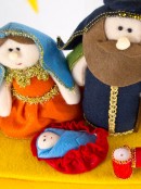 Childrens Felt Manger Setting Nativity Scenes - 25cm