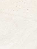 White With Iridescent Glittered Sunburst Pattern Christmas Stocking - 48cm