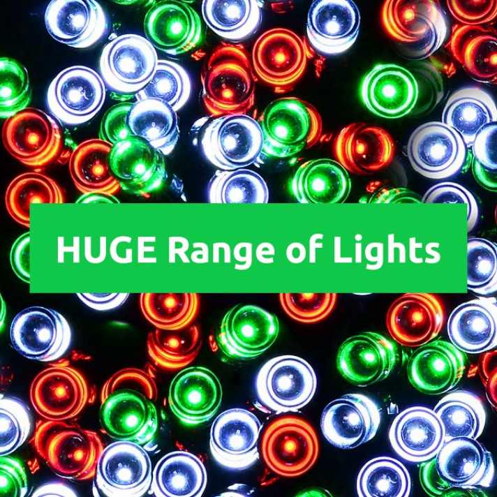 Hundreds of Christmas Lights to Choose From