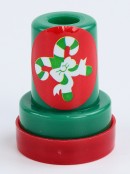 Mini Christmas Themed Self-Inking Red Stampers - 5 Pack