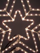 Warm White 5 Point Star Rope Light Silhouette - 70cm