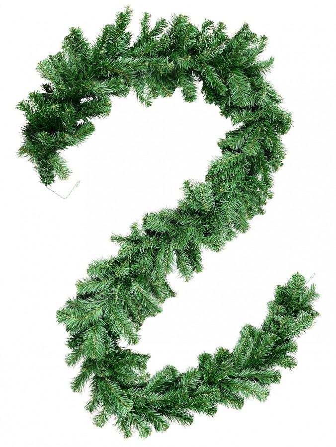 Balsam Pine Needle Christmas Garland With 240 Tips - 2.7m